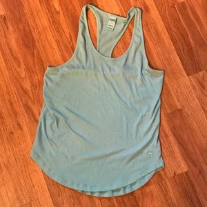 Pink Victoria’s Secret, Blue Tank Top